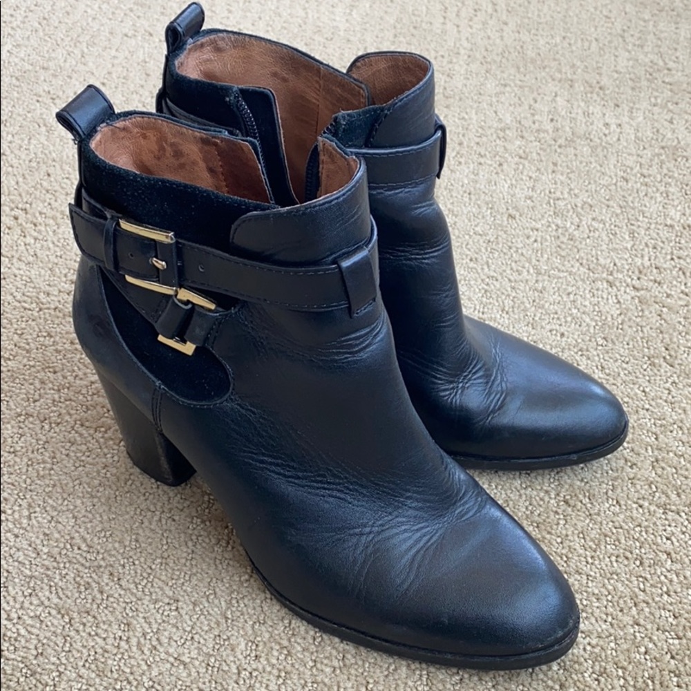 Black Louise et cie leather booties